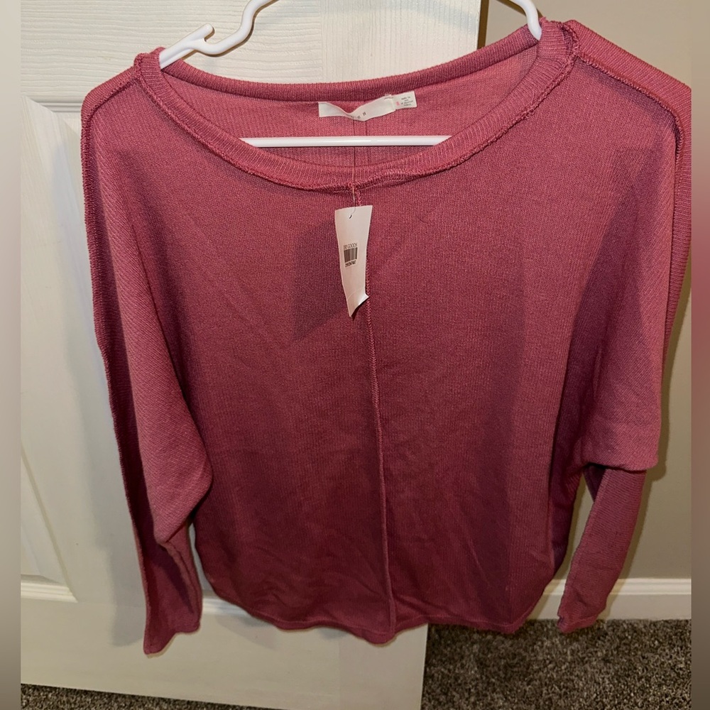 Dry Goods Lush long sleeve rose shirt NWT